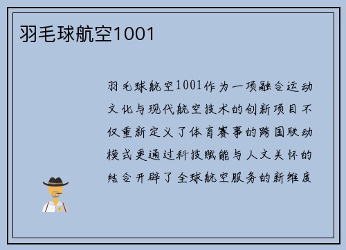 羽毛球航空1001